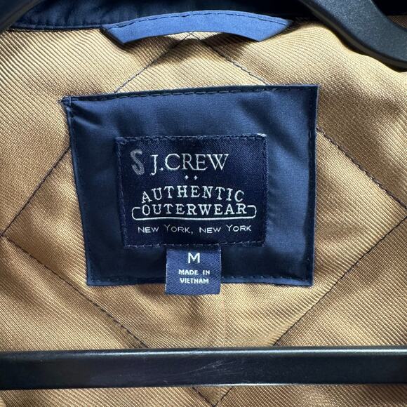 NWT J. CREW Quilted Walker Vest Navy Blue Medium - Picture 4 of 6